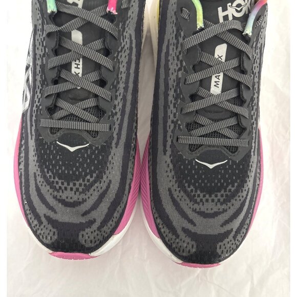 HOKA Mach X Running Shoes Men’s 9.5 Black Rainbow Sporty Athletic Speed Comfort main image 12